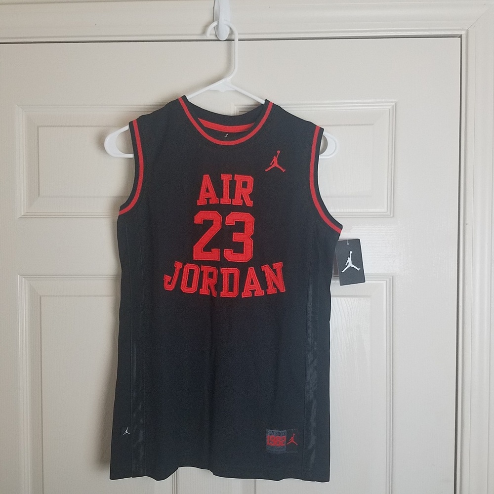 Michael Jordan Youth Large Black Swingman Jersey